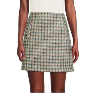 Veronica Beard Roman Tweed Mini Skirt Size 4